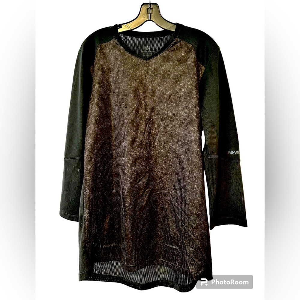 Pearl Izumi Men’s Grey/Black Mesh 3/4 Sleeve MTB Jersey Size L